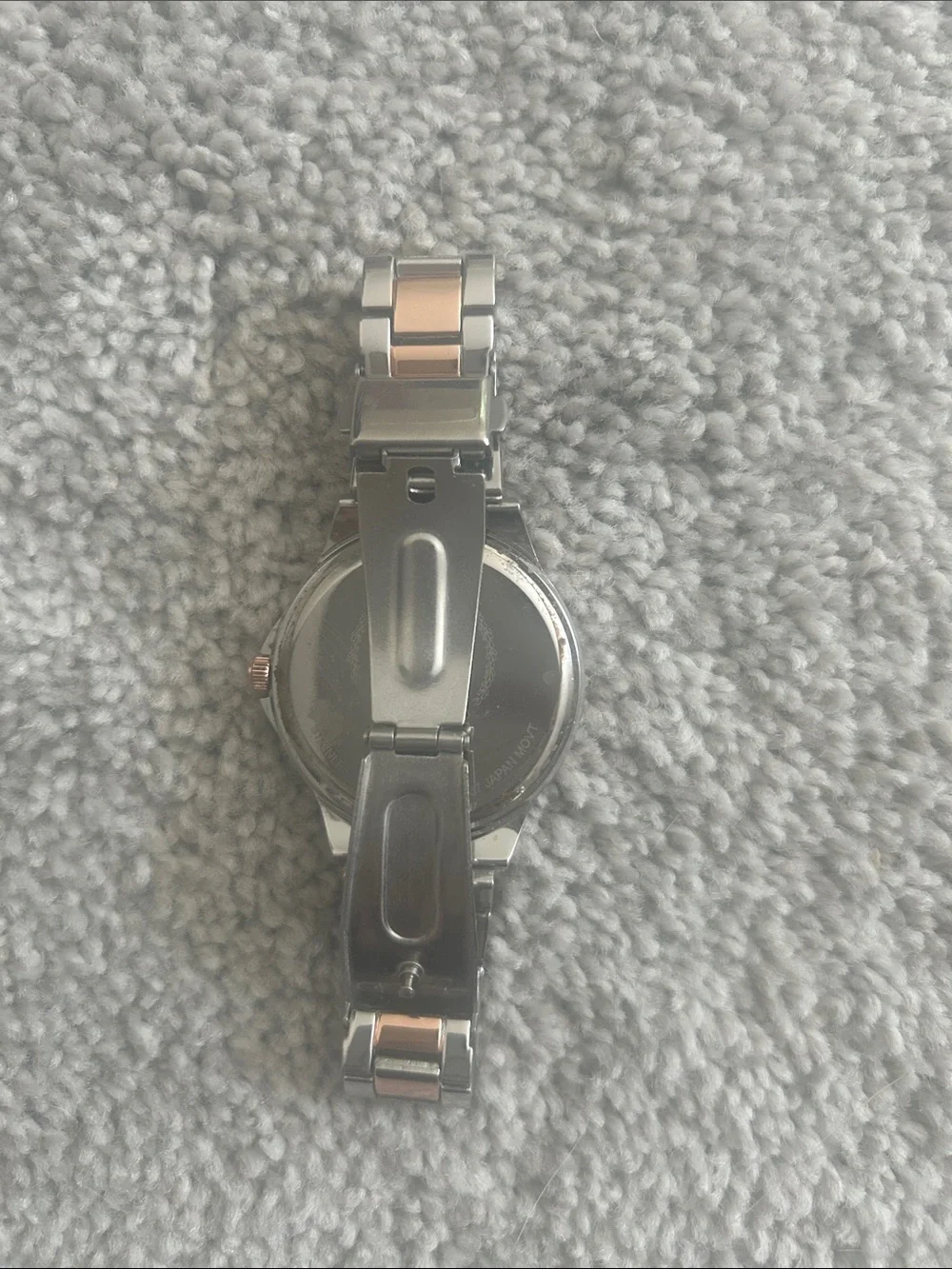 Juicy Couture Rose Gold and Silver Crystal Accent Bracelet Watch